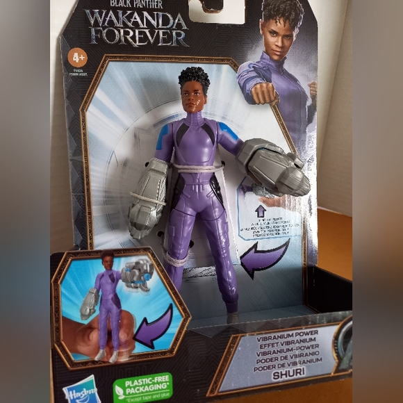 Marvel Wakanda Forever shuri new 6" action figure vibrainium power black panther - Picture 7 of 7